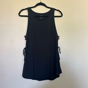 ❗️3/15 Sale❗️Mossimo Black Cut Out Tie Tank Top